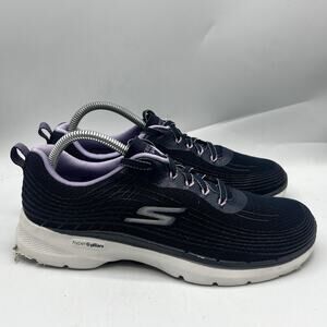 Skechers Go Walk 6 Womens Size 10 Purple/Black Athletic Shoes Sneakers 124554